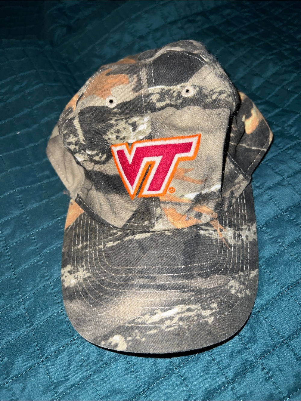 Legacy Camouflage VT Logo Baseball Cap - Olive, Tan, Orange